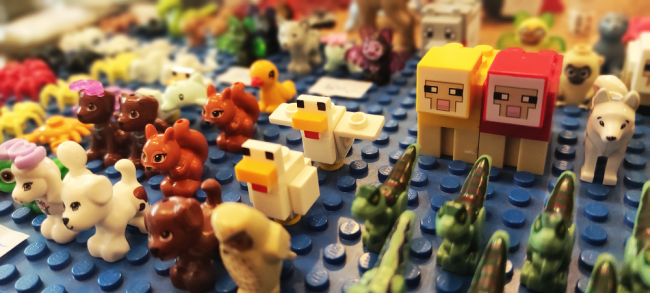 Lego zvířata / hrabárna kostek